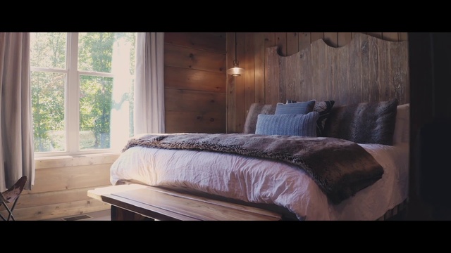 Video Reference: Property, Furniture, Window, Building, Comfort, Wood, Interior design, Pillow, Textile, Bed frame