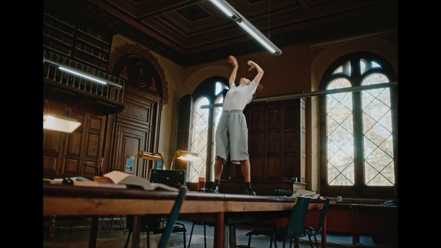 Video Reference: Table, Building, Wood, Window, Event, Ceiling, Religious item, Chapel, Chair, Art