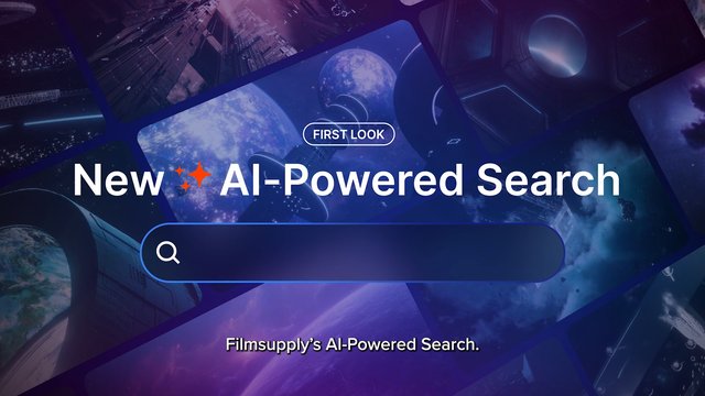 Video Reference: AI, search, promo, technology, interface, search bar, space, futuristic, planets, science fiction, blue, digital, landing page, announcement, graphic design