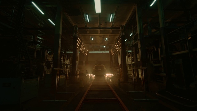 Video Reference: Electricity, Symmetry, Tints and shades, City, Darkness, Midnight, Space, Ceiling, Metal, Building