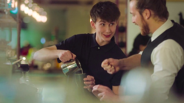 Video Reference: Hand, Smile, Drinkware, Gesture, Happy, Drink, Fun, Tableware, Event, Leisure