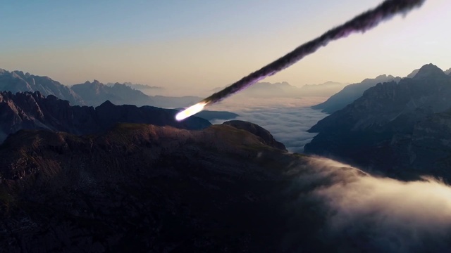 Video Reference: Cloud, Sky, Mountain, Atmosphere, Water, Highland, Atmospheric phenomenon, Dusk, Terrain, Cumulus