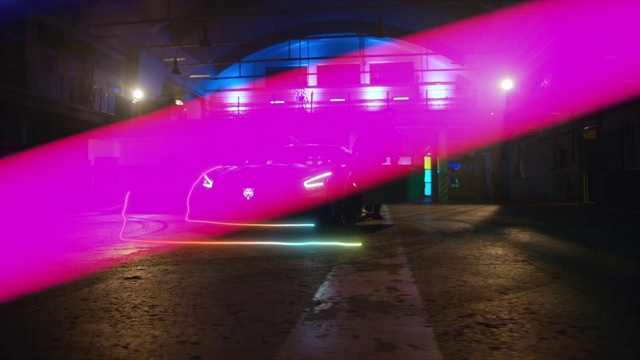 Video Reference: Automotive lighting, Light, Building, Purple, Electricity, Headlamp, Mode of transport, Pink, Violet, Automotive design