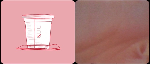 Video Reference: Tableware, Rectangle, Drinkware, Liquid, Material property, Font, Magenta, Serveware, Gas, Cup