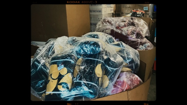 Video Reference: Bin bag, Automotive design, Plastic bag, Art, Space, Font, Personal protective equipment, Packing materials, Electric blue, Visual arts