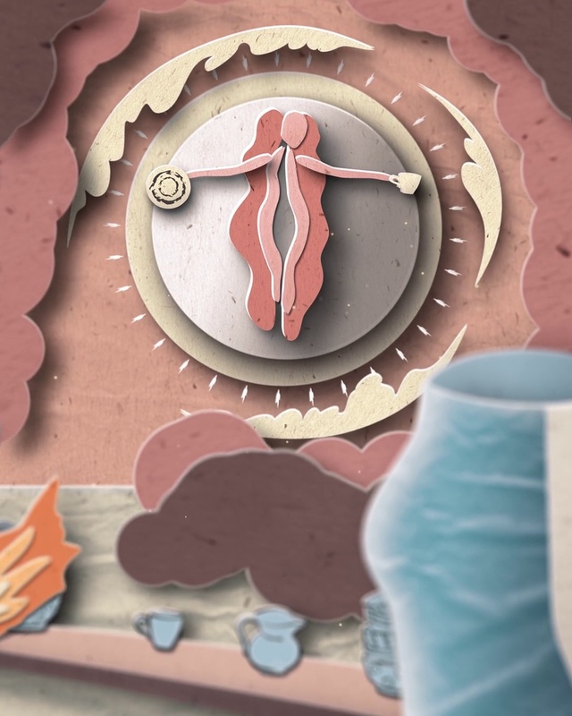 Video Reference: Gesture, Pink, Wood, Font, Circle, Art, Symbol, Carmine, Graphics, Icing