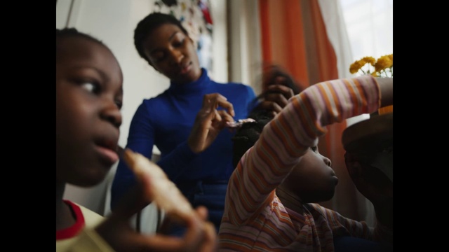 Video Reference: Shirt, Gesture, Interaction, Curtain, T-shirt, Event, Fun, Thumb, Happy, Conversation