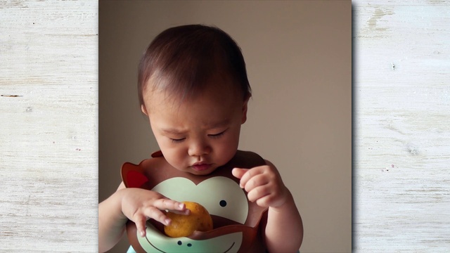 Video Reference: Nose, Cheek, Chin, Facial expression, Toddler, Happy, Baby playing with toys, Baby & toddler clothing, Baby, Eyelash