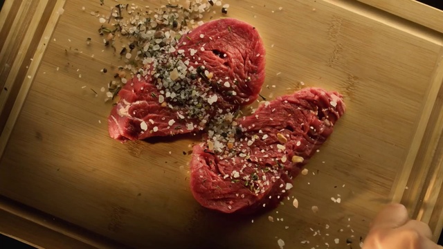 Video Reference: Food, Ingredient, Recipe, Animal product, Red meat, Cuisine, Beef, Steak, Curing, Dish