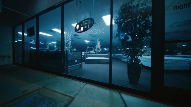 Video Reference: Blue, Plant, Building, Interior design, Door, Automotive lighting, House, Wall, Vehicle door, Flooring