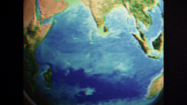 Video Reference: World, Azure, Paint, Art, Astronomical object, Cloud, Geological phenomenon, Cumulus, Map, Electric blue