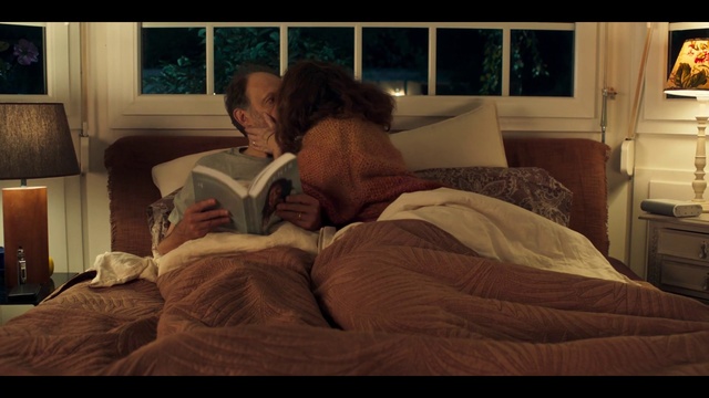 Video Reference: Window, Shoulder, Comfort, Picture frame, Couch, Textile, Lighting, Wood, Lamp, Window blind