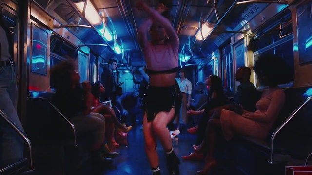 Video Reference: Shorts, Thigh, Entertainment, Leisure, Performing arts, Chest, Magenta, Fun, Event, Human leg