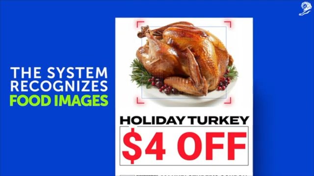 Video Reference: turkey, roasted turkey, holiday food, sale, discount, promotional graphic, food image, advertisement, blue background, text, price, retail, meal, poultry
