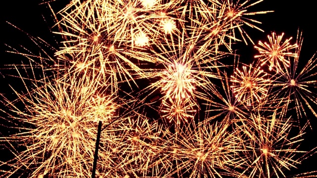 Video Reference: Fireworks, Entertainment, Midnight, Event, Darkness, Space, Symmetry, Pattern, Art, Electric blue