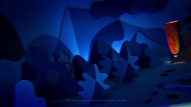 Video Reference: Azure, Blue, Purple, Sky, Gas, Tableware, Electric blue, Cocktail, Art, Space