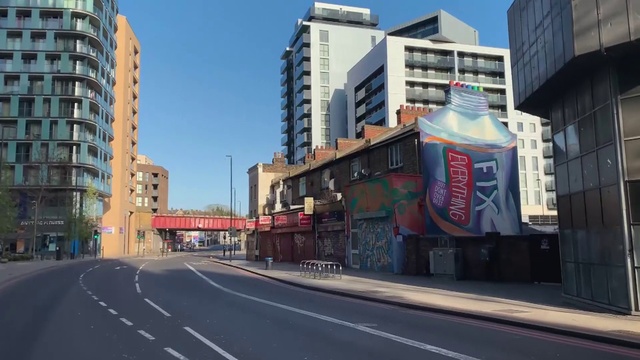 Video Reference: Building, Sky, Property, Window, Neighbourhood, Tower block, Urban design, Asphalt, Facade, City