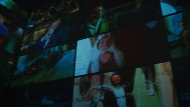 Video Reference: Organism, Art, Tints and shades, Electric blue, Space, Darkness, Event, Glass, Pattern, Font