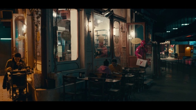 Video Reference: Building, Black, Table, Chair, Tints and shades, Window, Midnight, Glass, Space, Darkness