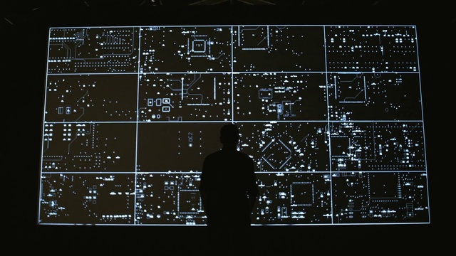 Video Reference: Rectangle, Font, Science, Pattern, Space, Technology, Symmetry, Engineering, Darkness, Parallel