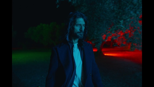 Video Reference: Plant, Flash photography, Coat, Gesture, Tree, People in nature, Suit, Grass, Electric blue, Fun