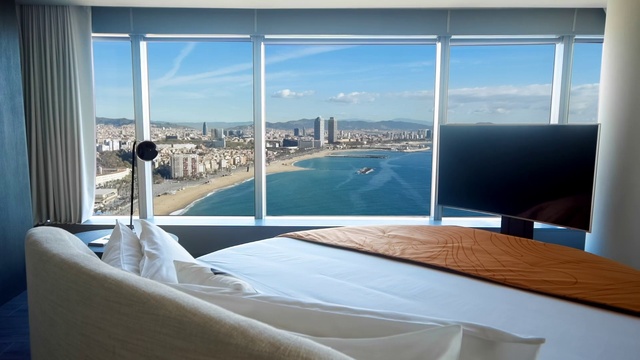 Video Reference: Water, Sky, Building, Cloud, Window, Azure, Door, Skyscraper, Comfort, Shade