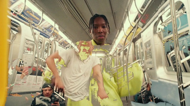 Video Reference: Smile, Train, T-shirt, Travel, Leisure, Eyewear, Engineering, Public transport, Fun, Fashion design