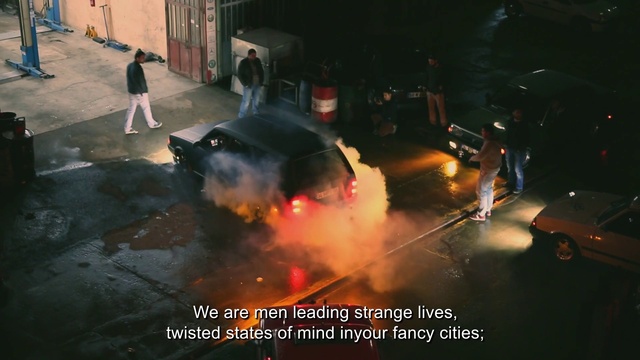 Video Reference: Asphalt, Gas, Window, Heat, Pollution, Smoke, Event, Motor vehicle, Midnight, Road surface