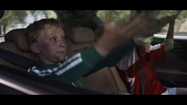 Video Reference: Flash photography, Gesture, Happy, Fun, Auto part, Child, Windshield, Toddler, Photo caption, Darkness