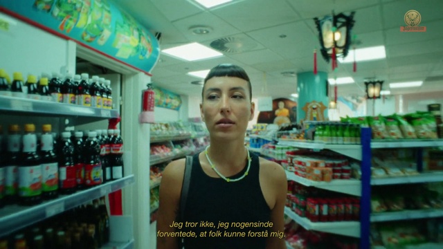 Video Reference: Shelf, Bottle, Customer, Retail, Convenience store, Shelving, T-shirt, Plastic bottle, Vest, Service