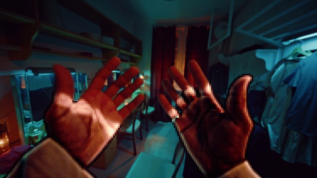 Video Reference: Hand, Organism, Gesture, Finger, Thumb, Nail, Electric blue, Technology, Event, Fun