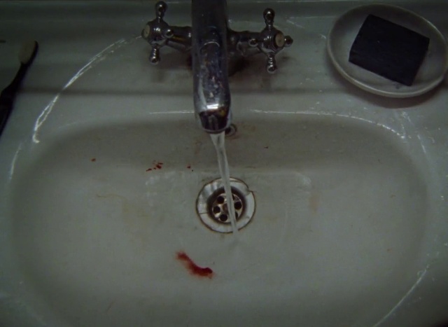 Video Reference: Plumbing fixture, Tap, Sink, Bathroom sink, Bathroom, Purple, Fluid, Plumbing, Material property, Kitchen sink