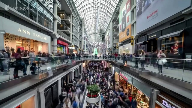 Video Reference: Shopping, Retail, Customer, City, Metropolitan area, Building, Service, Urban area, Human settlement, Metropolis