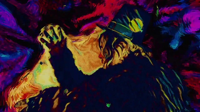 Video Reference: Textile, Paint, Organism, Painting, Art, Font, Geological phenomenon, Pattern, Electric blue, Space