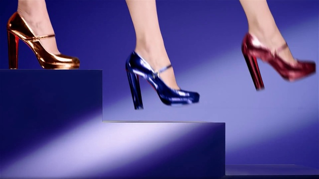 Video Reference: Footwear, Joint, Shoe, Blue, Light, Purple, Azure, Standing, Gesture, Violet