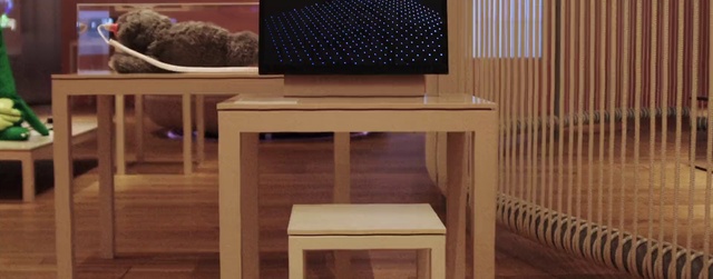 Video Reference: Table, Product, Computer desk, Wood, Shelving, Desk, Shelf, Interior design, Rectangle, Wood stain