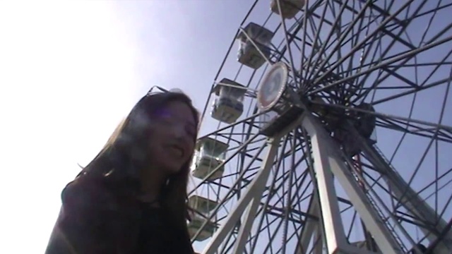 Video Reference: Sky, Cloud, Ferris wheel, Leisure, Recreation, Fun, Automotive wheel system, Spoke, Wheel, Amusement ride