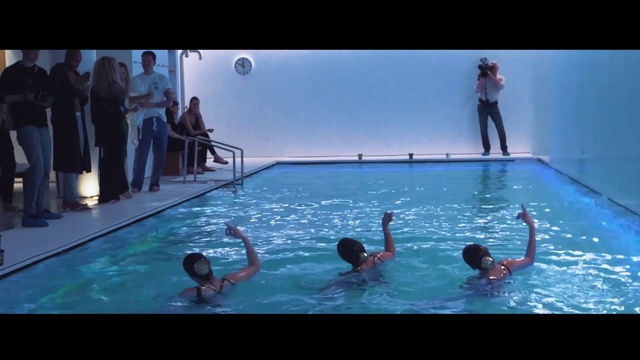 Video Reference: Water, Swimming pool, Swimmer, Outdoor recreation, Leisure, Fun, Shorts, Competition event, Sports, Recreation
