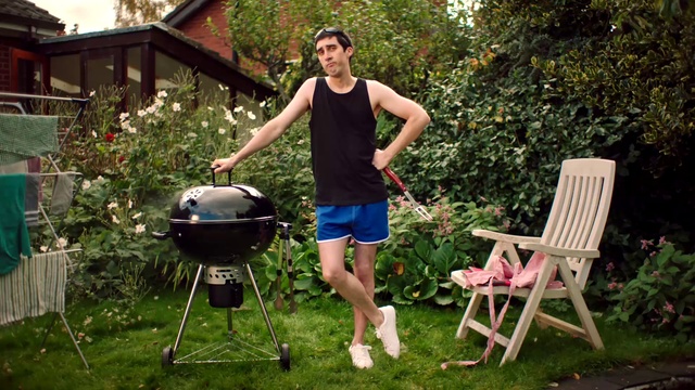 Video Reference: Plant, Shorts, Furniture, Grass, Outdoor furniture, Chair, People in nature, Leisure, Tree, Summer