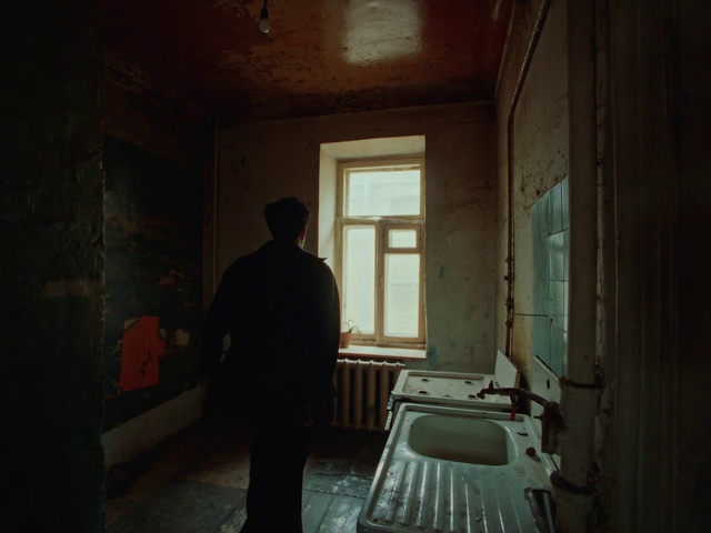 Video Reference: Building, Window, Floor, Tints and shades, Wood, House, Darkness, Art, Flooring, Room