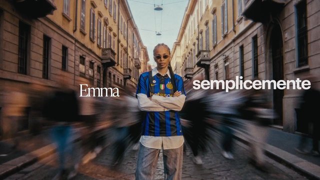 Video Reference: street, urban, person, portrait, fashion, city, motion blur, pedestrians, text overlay, narrow street, standing, sunglasses, daylight, travel, editorial