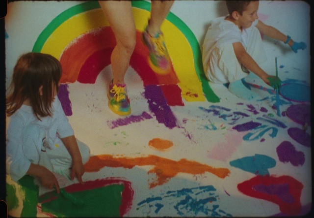 Video Reference: Paint, Textile, Gesture, Art, Artist, T-shirt, Adaptation, Happy, Leisure, Tints and shades