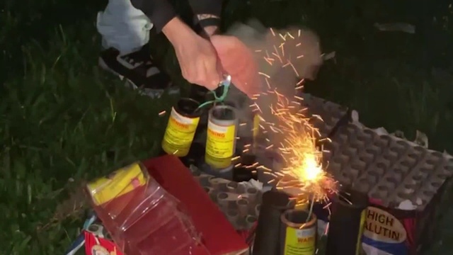 Video Reference: Fireworks, Drink, Fire, Gas, Heat, Event, Science, Holiday, Flame, Midnight